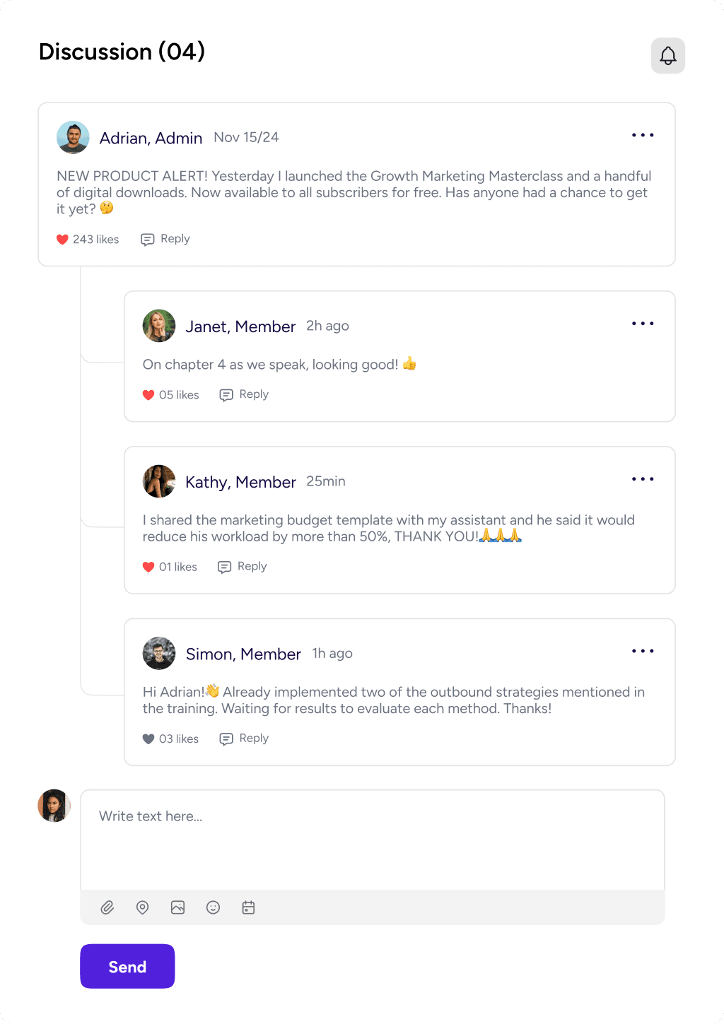 Forento community forum where members collaborate and connect